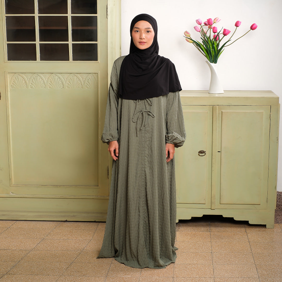 Janna Abaya Dress Pine
