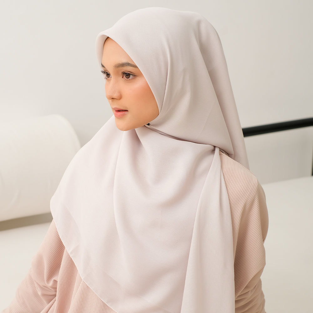 Ameena Voal Cream Almond
