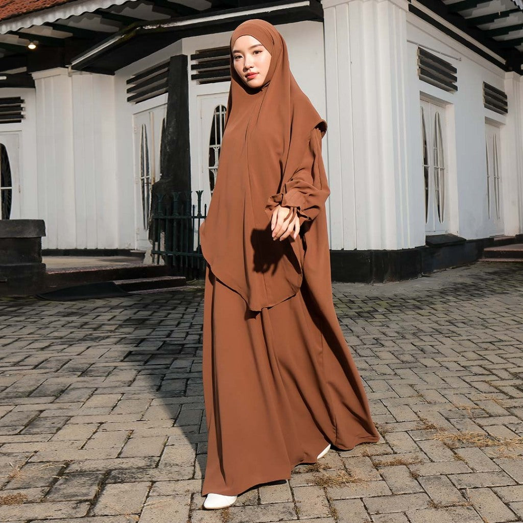 Mecca Abaya Set Hazelnut