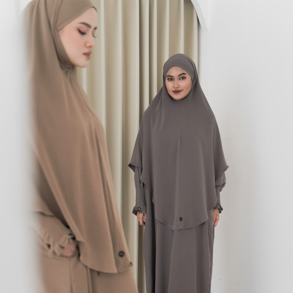 Mecca Abaya Set Khaki