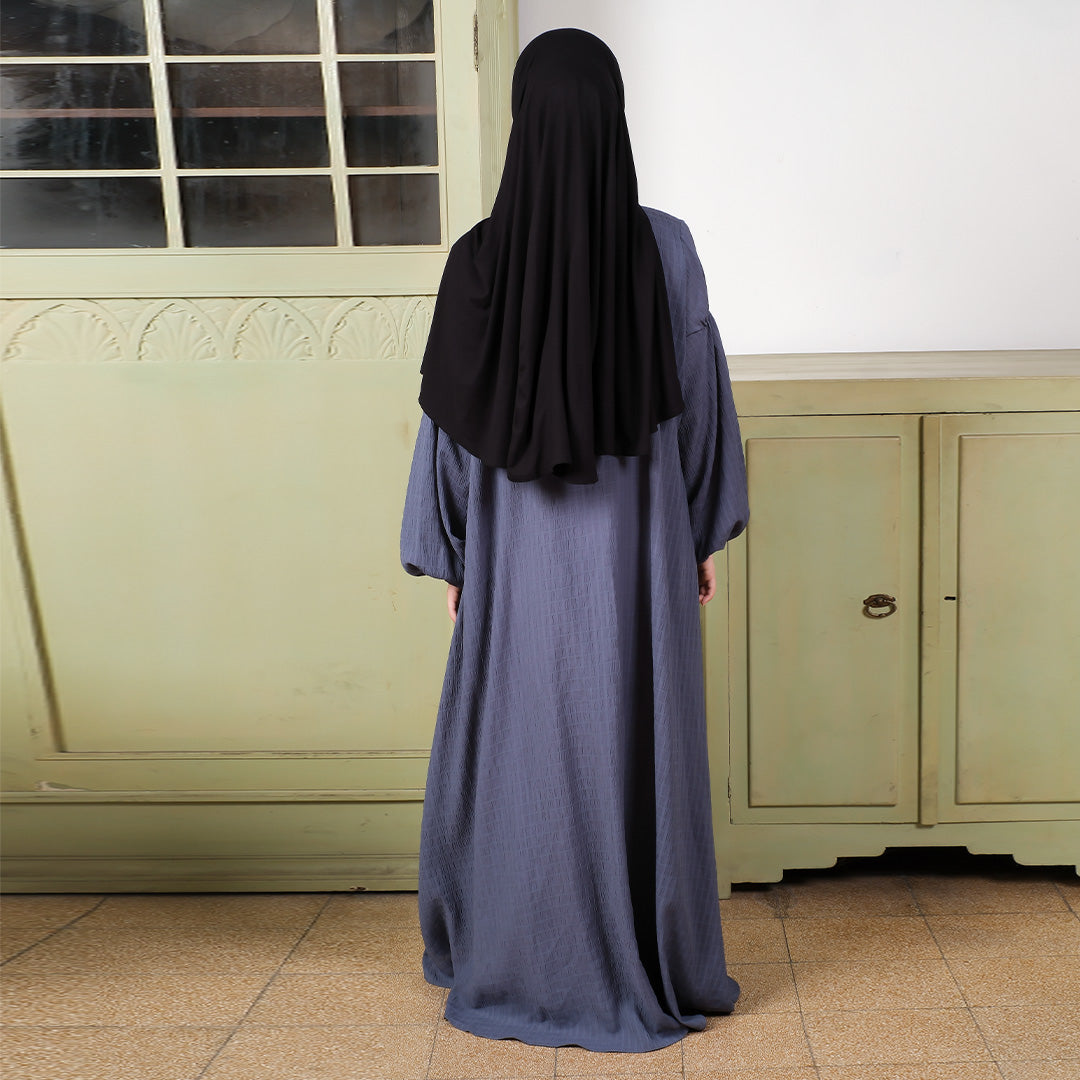 Janna Abaya Dress Blue Denim