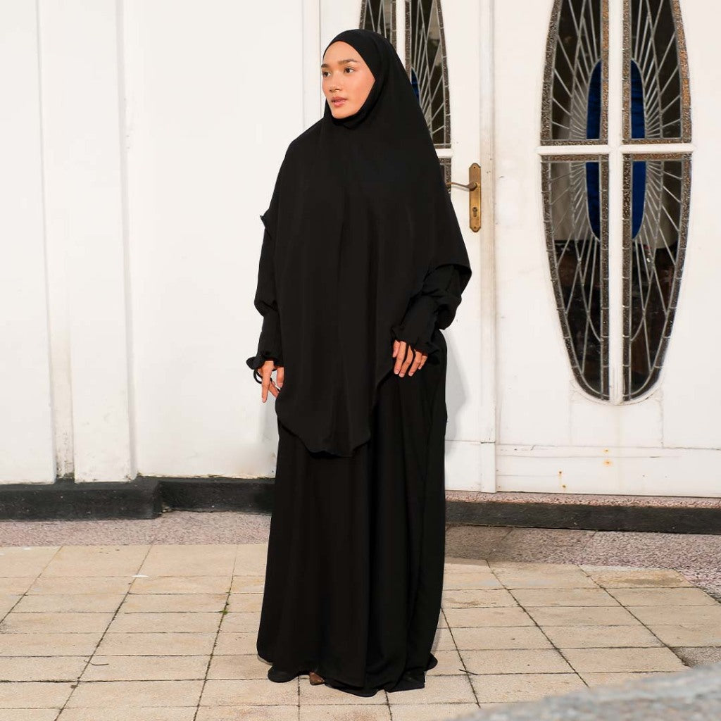 Mecca Abaya Set Jet Black